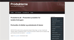 Desktop Screenshot of produkterne.dk