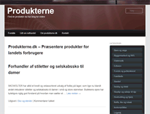 Tablet Screenshot of produkterne.dk